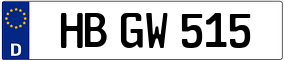 Trailer License Plate